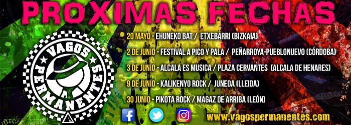 Volvemos a la Carga!!! Conciertos Mayo y Junio!