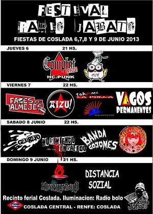 Festival Radio Jabato Fiestas Coslada 2013