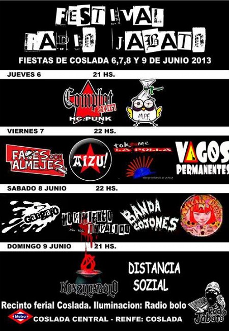 Festival Radio Jabato Fiestas Coslada 2013